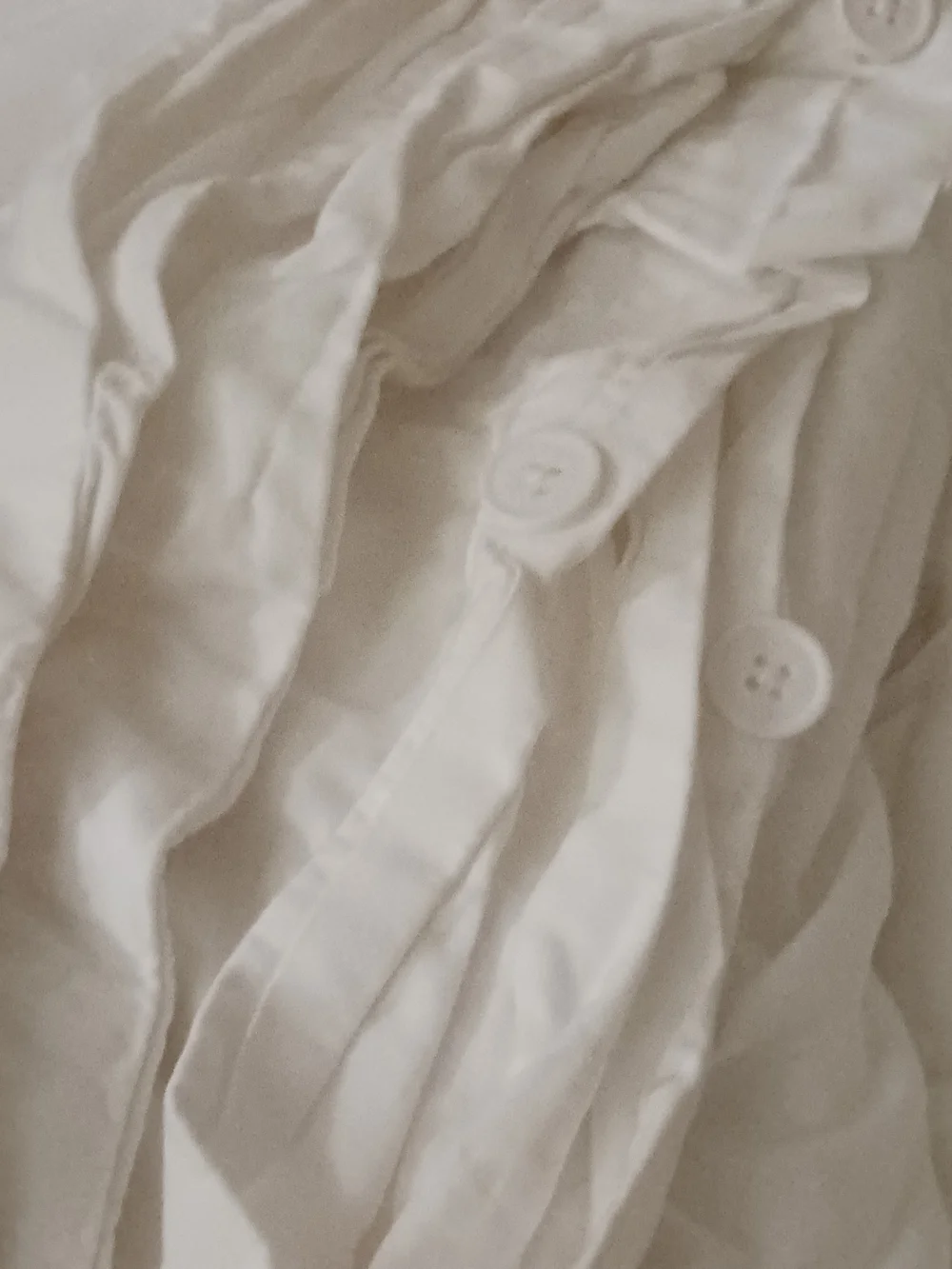 Quince White Organic Cotton Percale Duvet Cover EUC